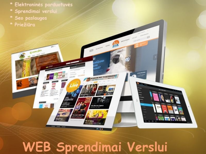 Internetinių svetainių kūrimas. web sprendimai