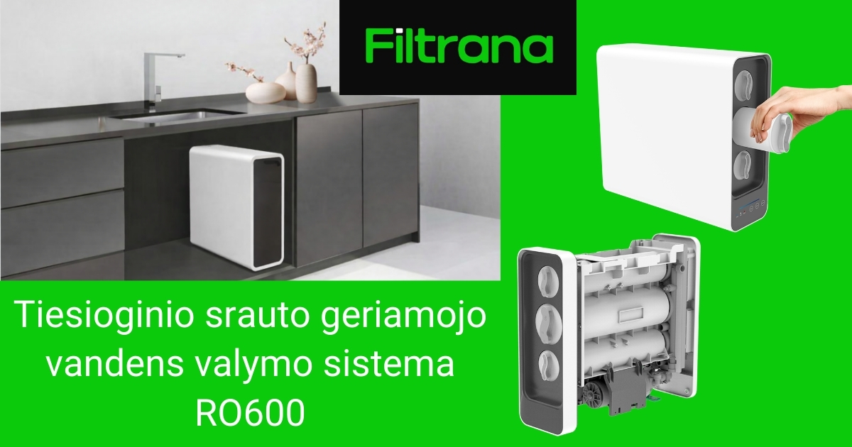 Tiesioginio srauto geriamojo vandens valymo sistema RO600
